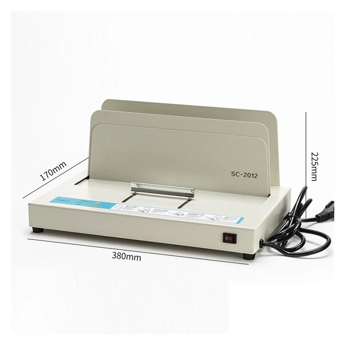 Bindemaschine, Thermobindemaschine Heißschmelzkleber Elektrischer Buchbinder for Umschläge Berichte Rechnungen Bürovertragsdokumente