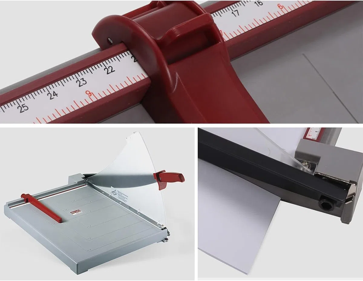 Professioneller Papierschneider – Hebelschneider für saubere Schnitte auf Papier, Fotos und Karton – ideal für Zuhause und Büro, einfache Bedienung, langlebiges Design