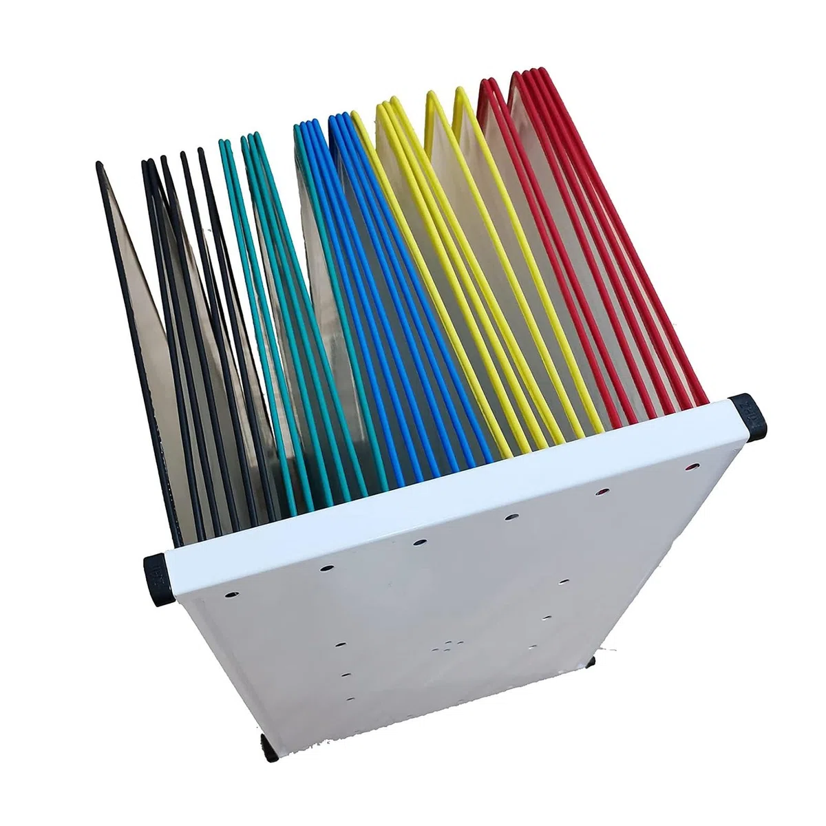 Schreibtisch-Sichttafelsystem - Wandmontage Sichttafelsystem, Stabiler Sichttafel-Tischständer, 30 Doppelseitige Sichttaschen, Briefgröße, Präsentationsständer Für Loseblatt-Dokumente