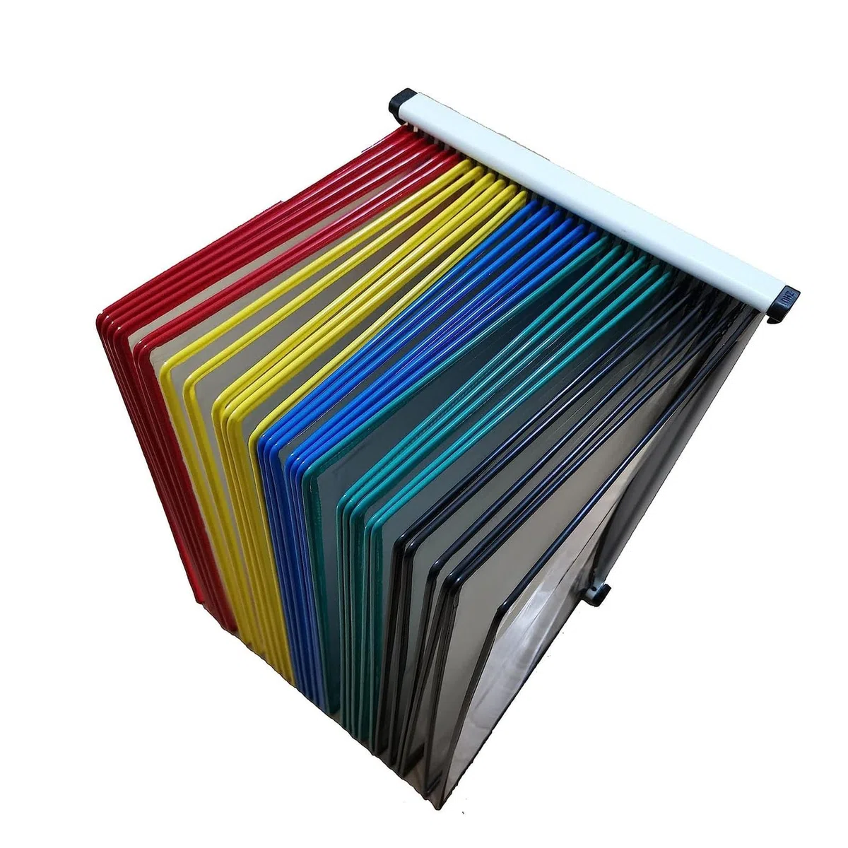 Schreibtisch-Sichttafelsystem - Wandmontage Sichttafelsystem, Stabiler Sichttafel-Tischständer, 30 Doppelseitige Sichttaschen, Briefgröße, Präsentationsständer Für Loseblatt-Dokumente