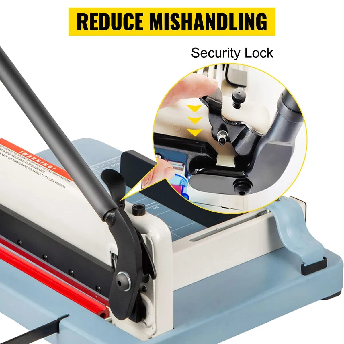 12/17 Zoll manueller Papierschneider Guillotine-Trimmer Hochleistungs-300-500-Blatt-Aktenvernichter for Fabrik-Schulbüro-Zubehör für Profis und Heimwerker(12 Inch 400 Sheets)