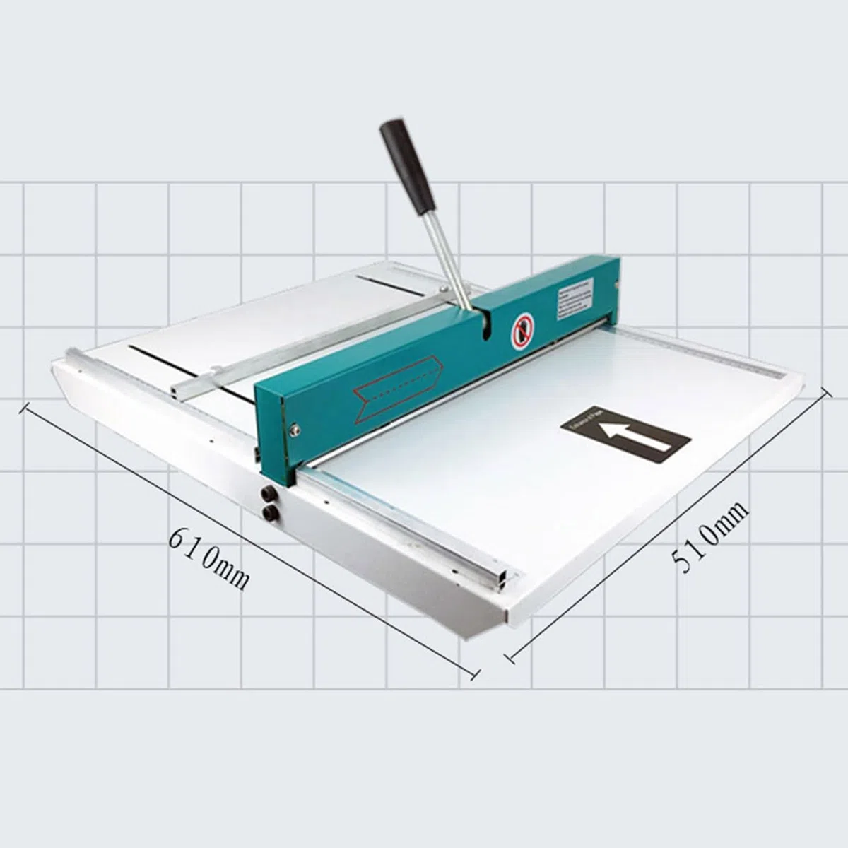 Manuelle Falzmaschine A3, 480 mm, Papierfalt- und Ritzmaschine mit Positionierungslineal, Desktop-Papierschneider, Trimmer für Kartenherstellung, Einladungen, Broschüren und Bastelprojekte