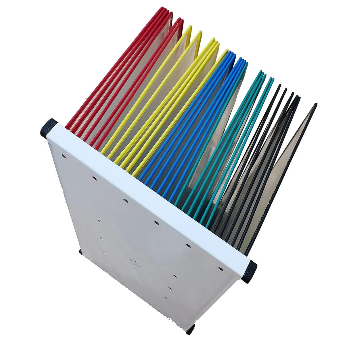 Schreibtisch-Sichttafelsystem - Wandmontage Sichttafelsystem, Stabiler Sichttafel-Tischständer, 30 Doppelseitige Sichttaschen, Briefgröße, Präsentationsständer Für Loseblatt-Dokumente