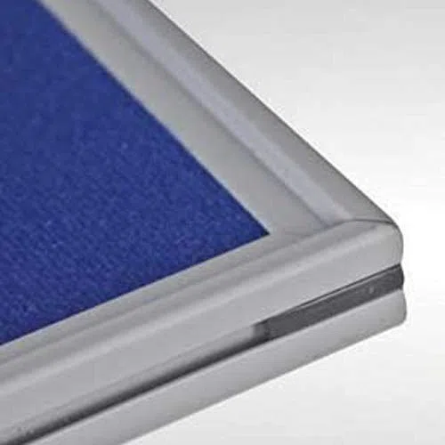 Faltdisplay Kits -Traditionelle interne Präsentation Büro Schulinstitut (7 Panel (mit einzelnen Kopf- und Dreieck Tischplatte) Blau / Grau) - Folding Display Kits -Traditional internal presentation office school institute (7 Panel (With Single Header and