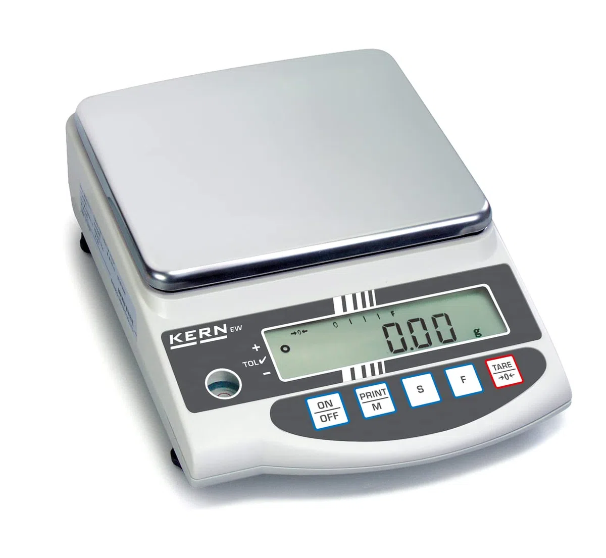 KERN Präzisionswaage (Laborwaage, Feinwaage, Digitale Waage, Wägebereich max. 6200g / 0,01g) EW 6200-2NM
