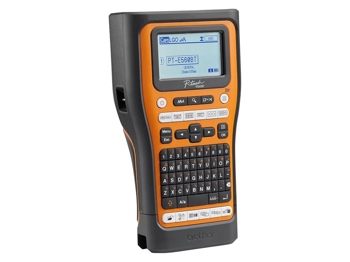 Brother Thermal Transfer, 180 x 180 DPI, 30 mm/sec, Wired &, PTE560BTSPRG1