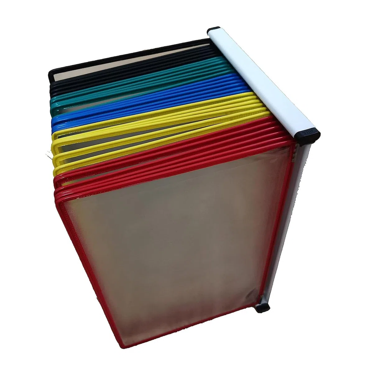 Schreibtisch-Sichttafelsystem - Wandmontage Sichttafelsystem, Stabiler Sichttafel-Tischständer, 30 Doppelseitige Sichttaschen, Briefgröße, Präsentationsständer Für Loseblatt-Dokumente