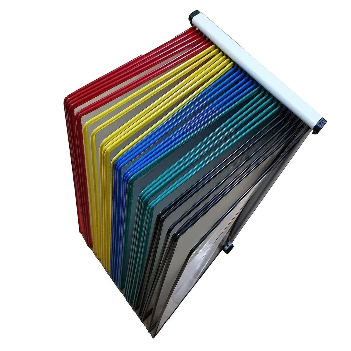 Schreibtisch-Sichttafelsystem - Wandmontage Sichttafelsystem, Stabiler Sichttafel-Tischständer, 30 Doppelseitige Sichttaschen, Briefgröße, Präsentationsständer Für Loseblatt-Dokumente