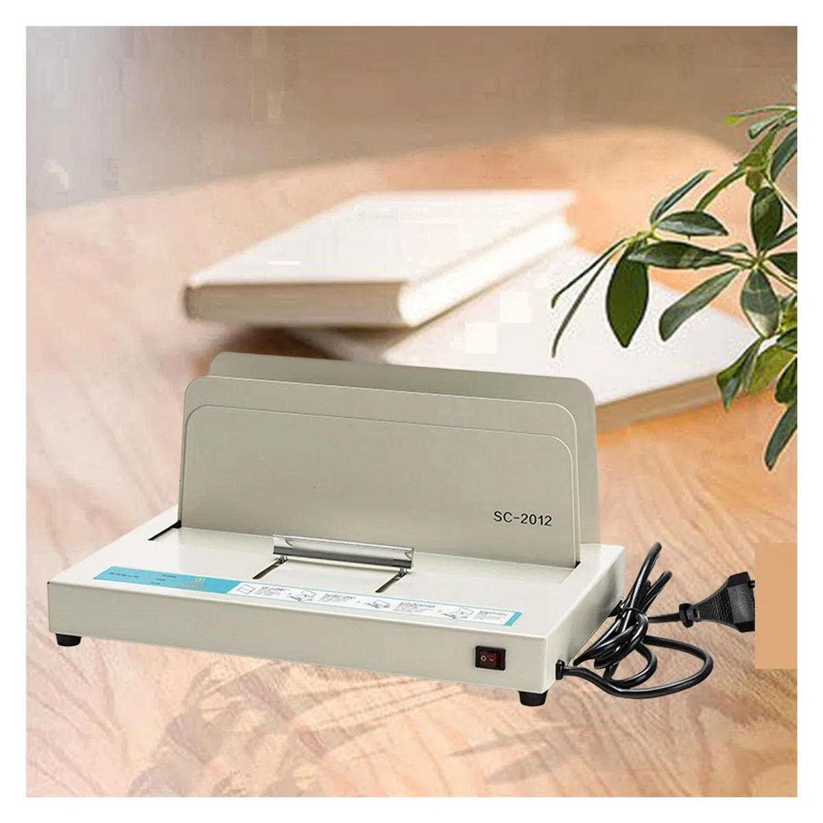 Bindemaschine, Thermobindemaschine Heißschmelzkleber Elektrischer Buchbinder for Umschläge Berichte Rechnungen Bürovertragsdokumente