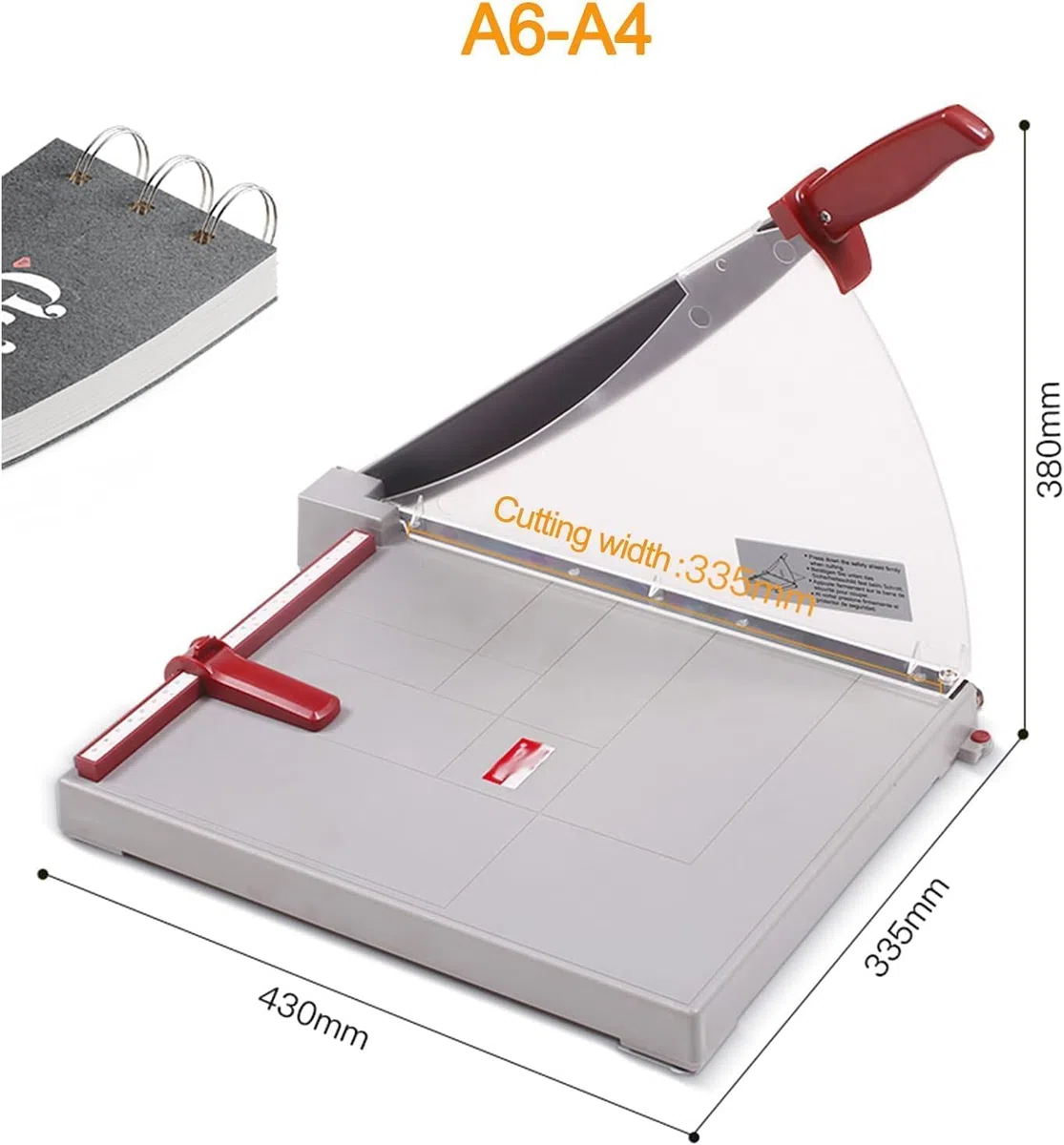 Professioneller Papierschneider – Hebelschneider für saubere Schnitte auf Papier, Fotos und Karton – ideal für Zuhause und Büro, einfache Bedienung, langlebiges Design