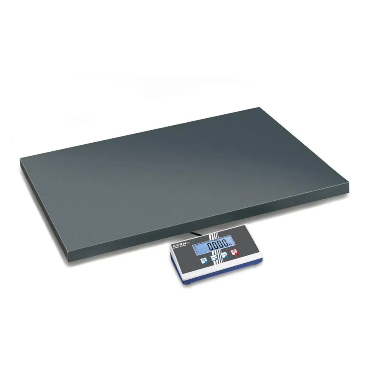 Allround-Plattformwaage [Kern EOE 300K100XL] mit Top Preis-Leistungs-Verhältnis, Wägebereich [Max]: 300 kg, Ablesbarkeit [d]: 100 g, Wägeplatte: BxTxH 945x505x65 mm (Metall lackiert)