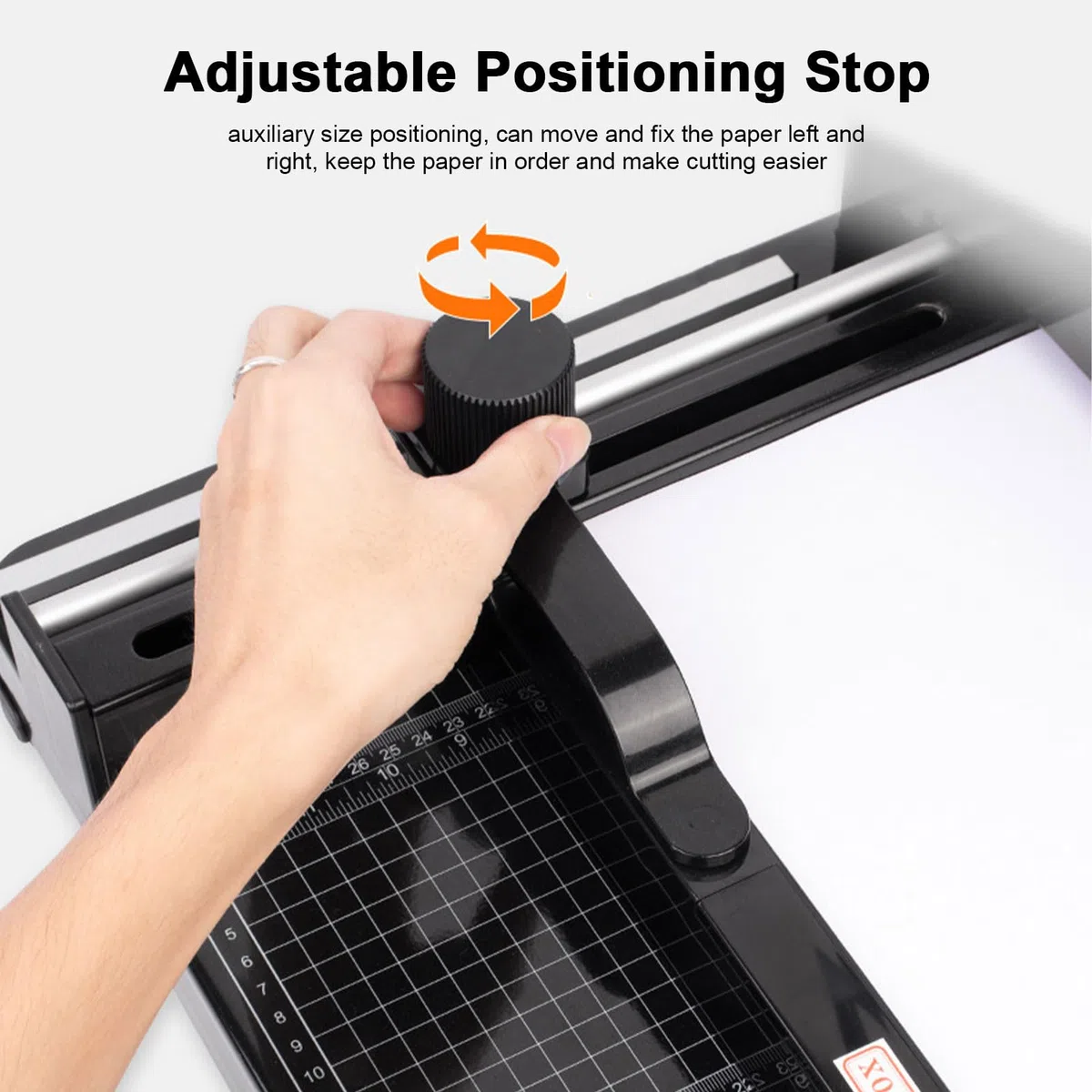 Robuster A4-Papierschneider, manueller Hebelschneider, verstellbarer Positionierungsstopp, Präzisions-Desktop-Schneidemaschine für schnelles und präzises Schneiden von Papier